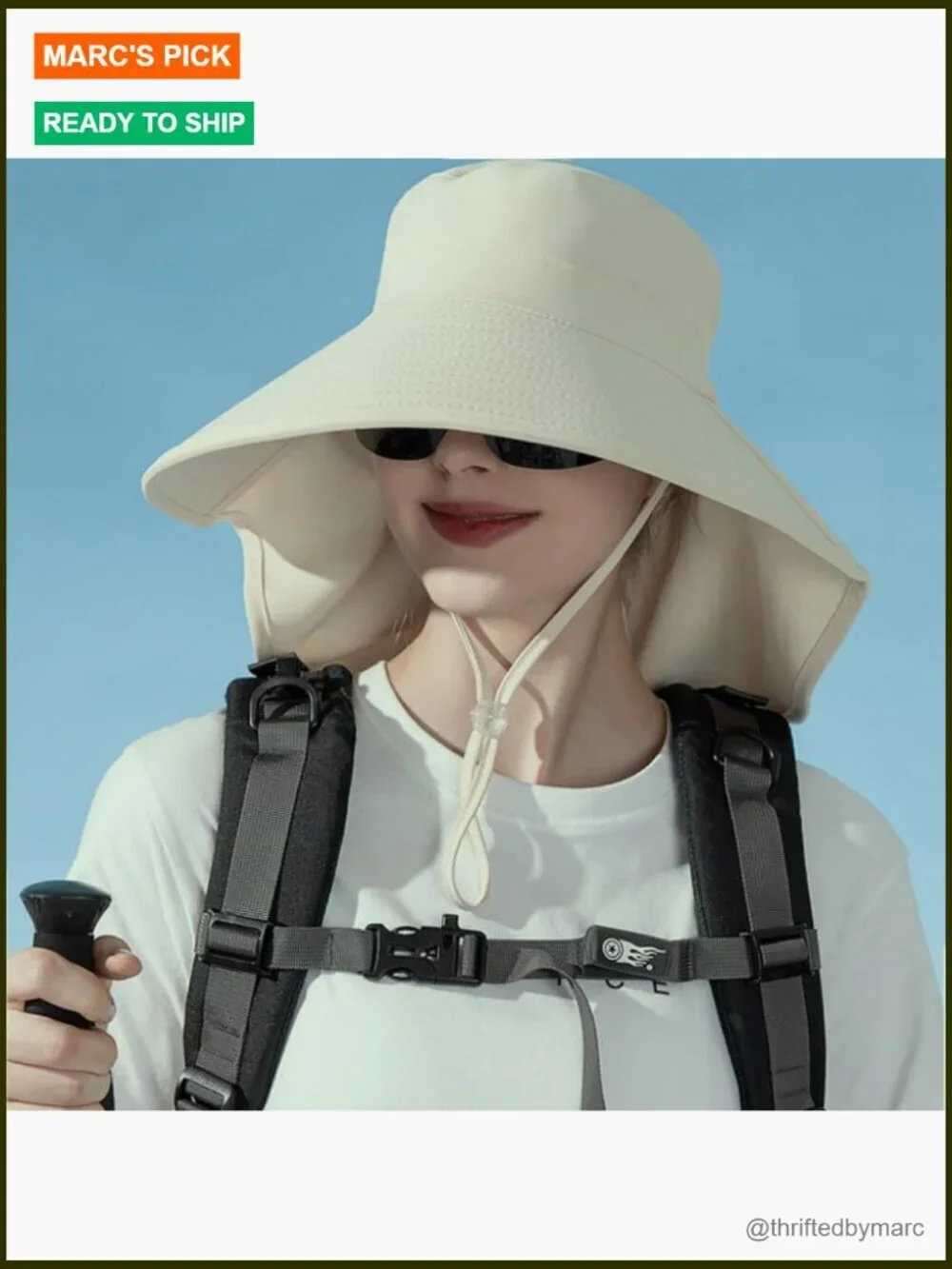 Wide Brim Sun Hat UV Protection Quick Dry Beach Bucket Hat